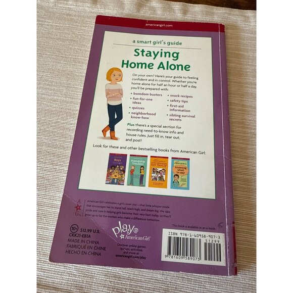Set of 2 American Girl Growing Up Books Middle School Stayin Home Alone - Picture 12 of 16